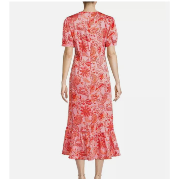CINQ À SEPT 'Kay' Floral-Print Midi-Dress, English Rose Multi - Size Size 4 - Picture 2 of 9